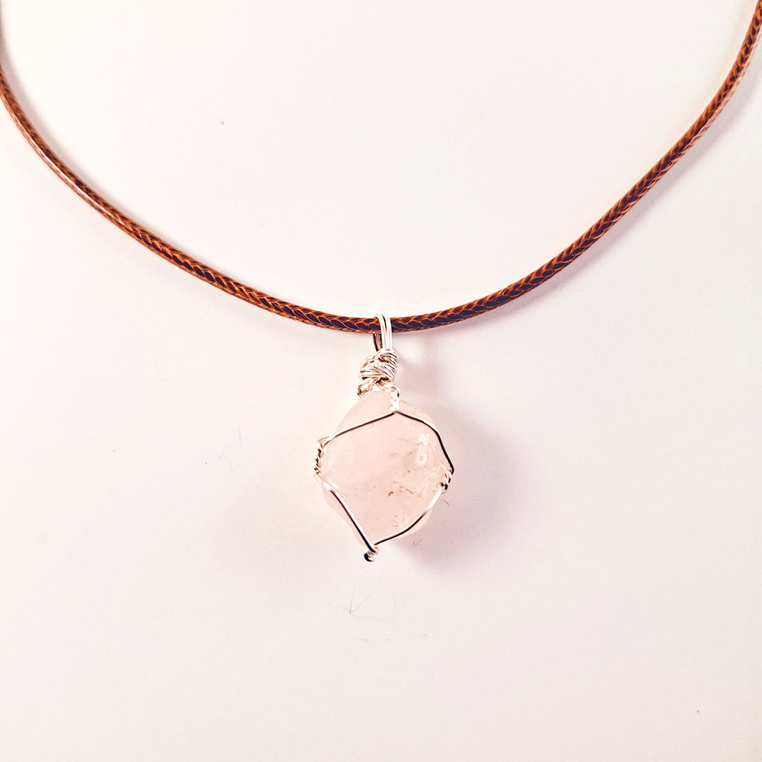 Collar SALE de Cuarzo Rosa