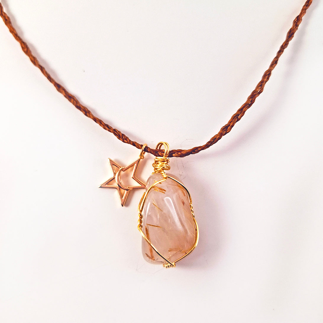 Collar de Cuarzo Rutilado