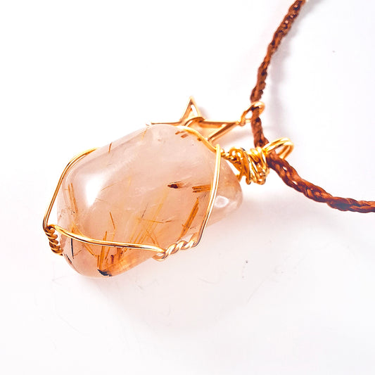 Collar de Cuarzo Rutilado