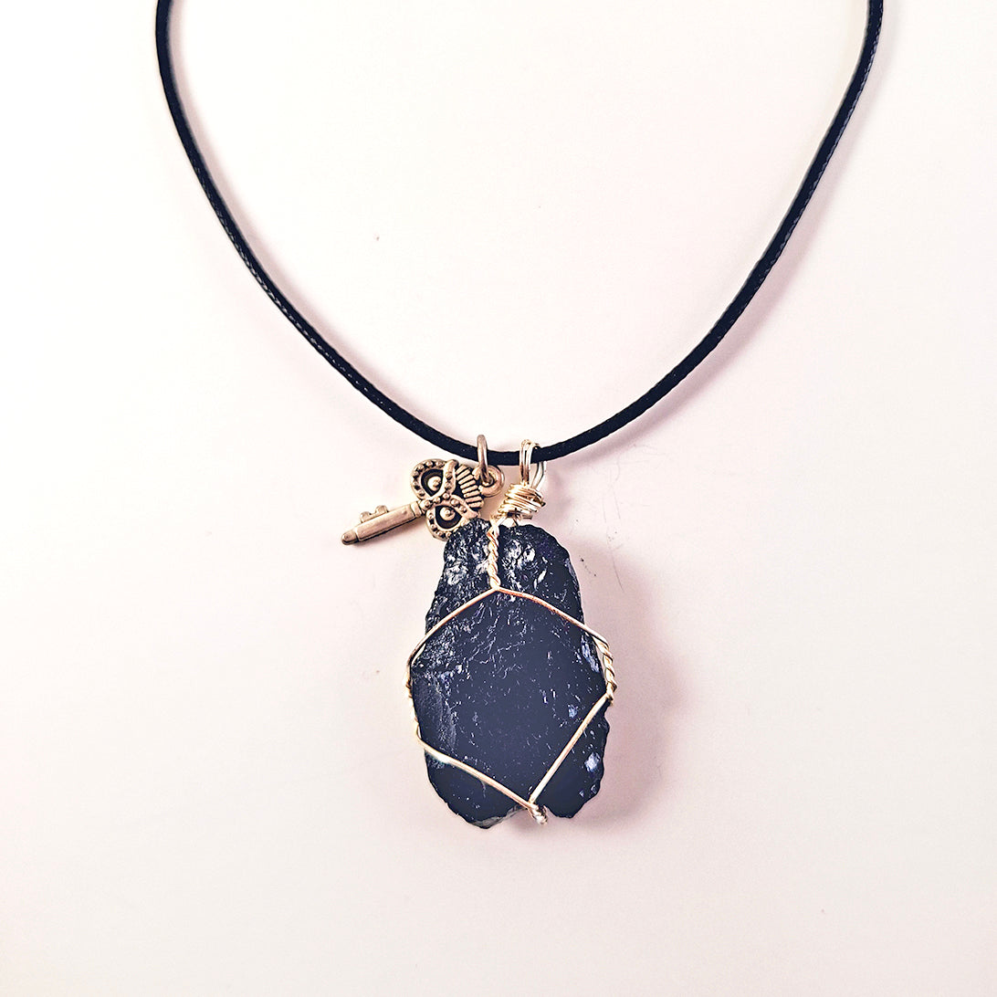 Collar de Turmalina Negra