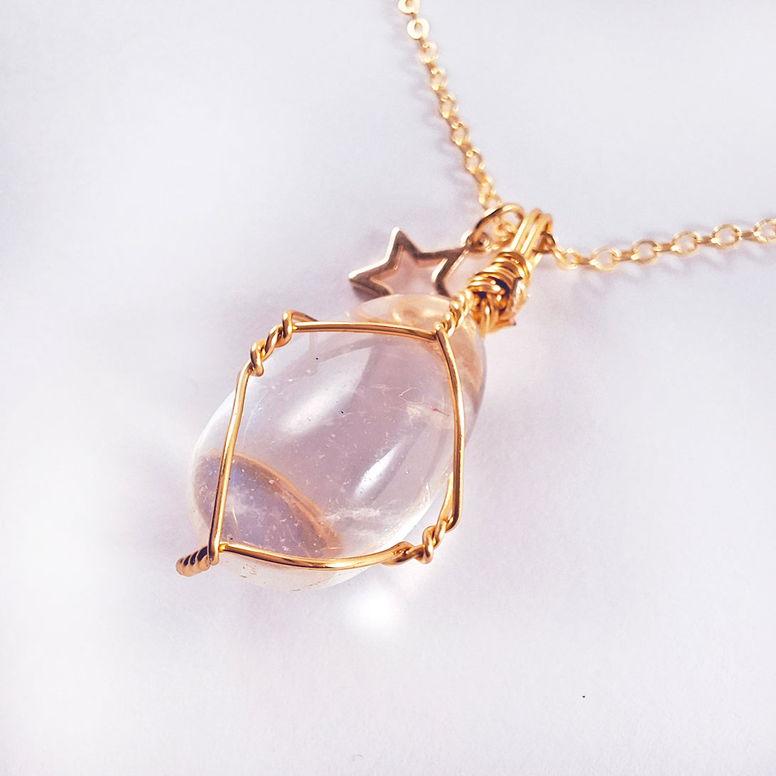 Cadena con Cuarzo Ángel Aura