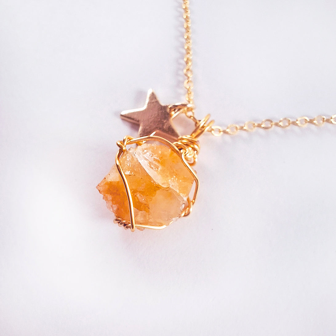 Cadena con Calcita Naranja