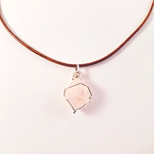 Collar SALE de Cuarzo Rosa