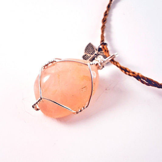 Collar de Cuarzo Rosa