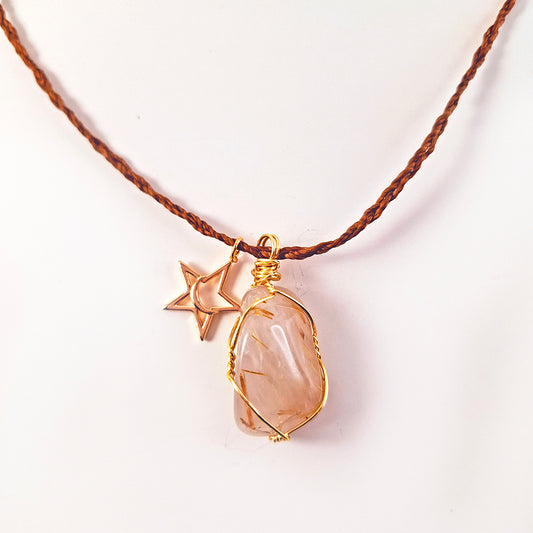 Collar de Cuarzo Rutilado