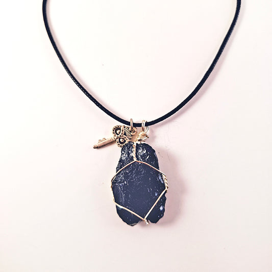 Collar de Turmalina Negra
