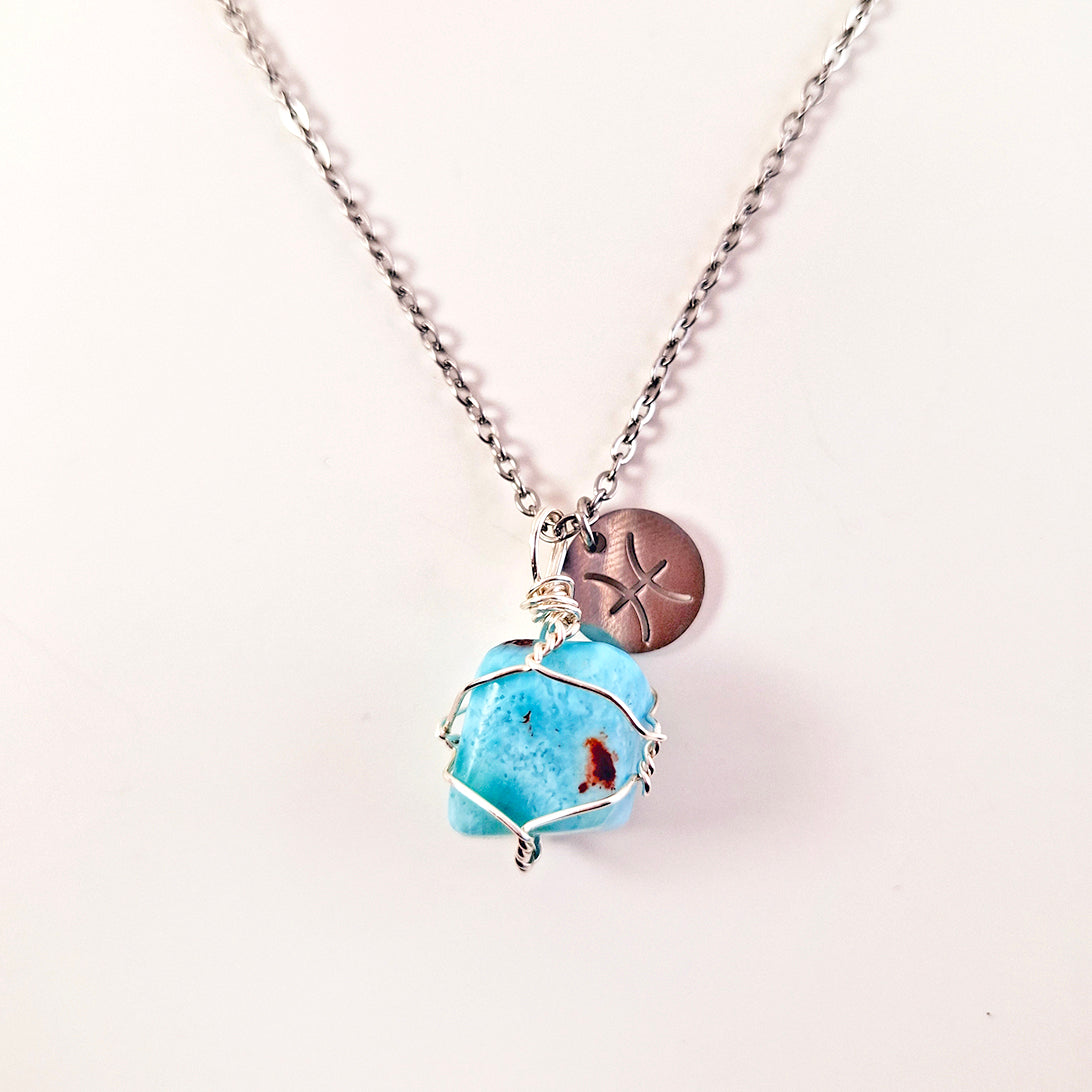 Larimar & Dije Piscis
