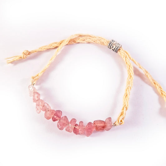 Pulsera de Cuarzo Fresa