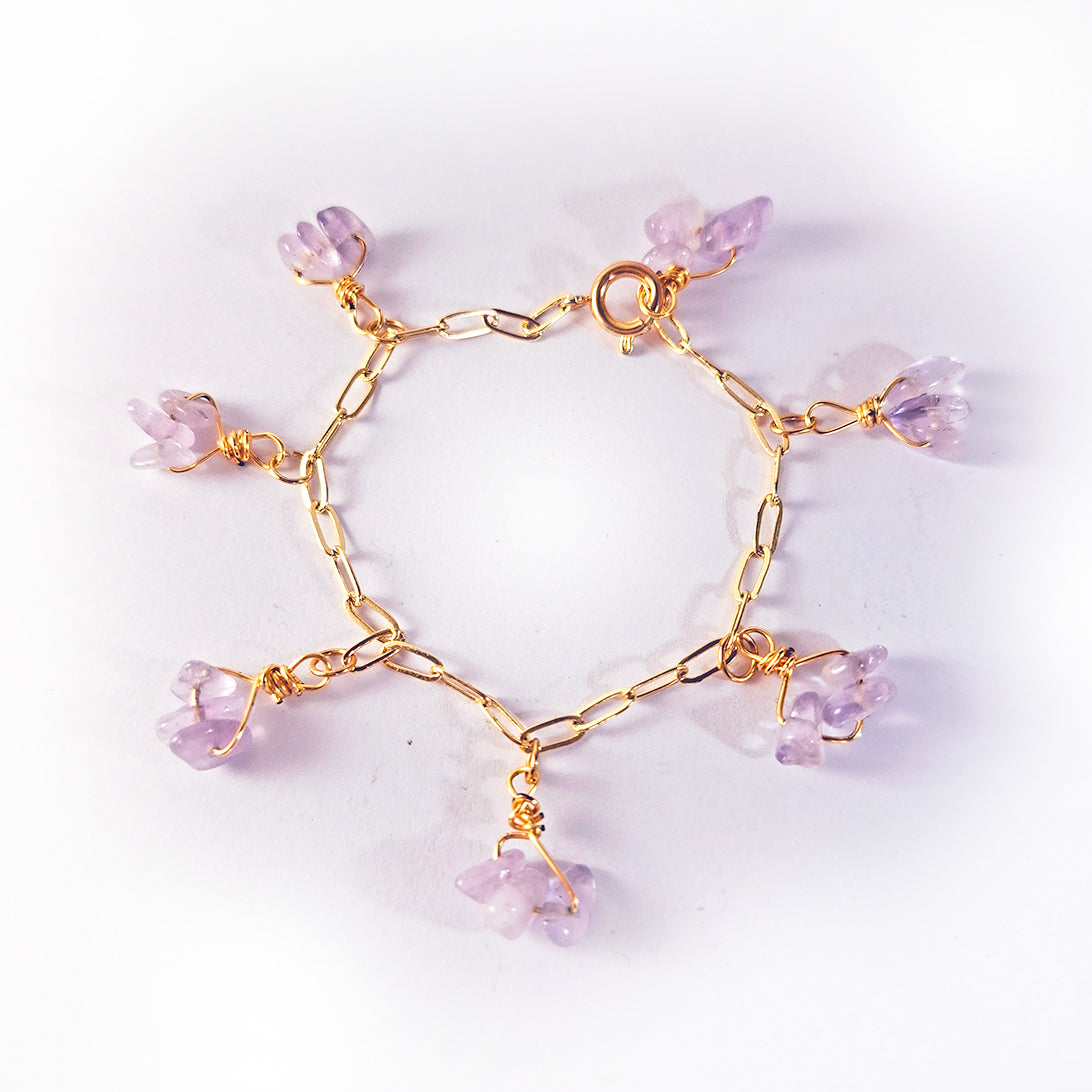 Pulsera de Jade Lila