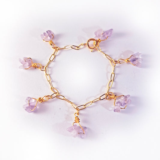 Pulsera de Jade Lila