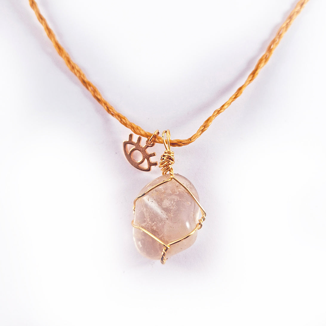 Collar de Cuarzo Ahumado