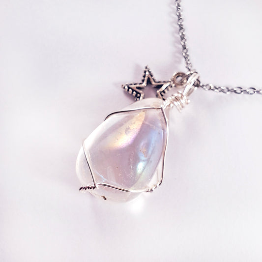 Cadena con Cuarzo Ángel Aura