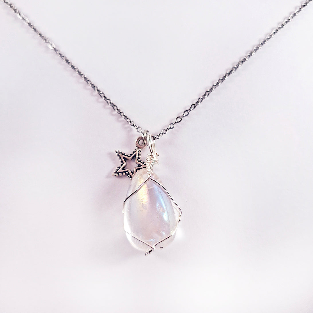 Cadena con Cuarzo Ángel Aura