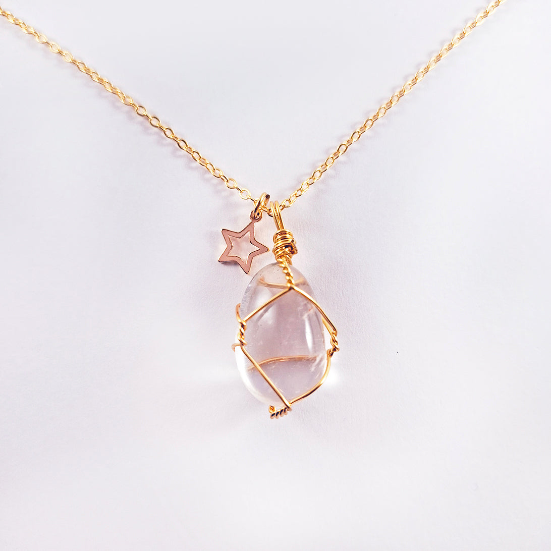 Cadena con Cuarzo Ángel Aura