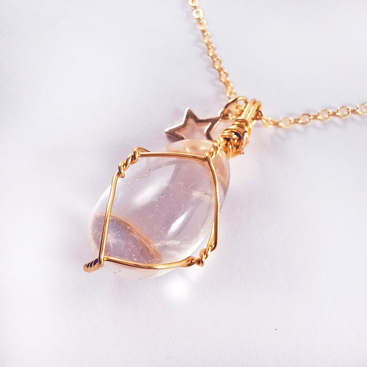 Cadena con Cuarzo Ángel Aura