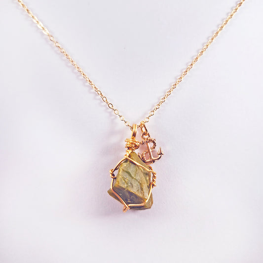 Cadena con Ópalo Verde