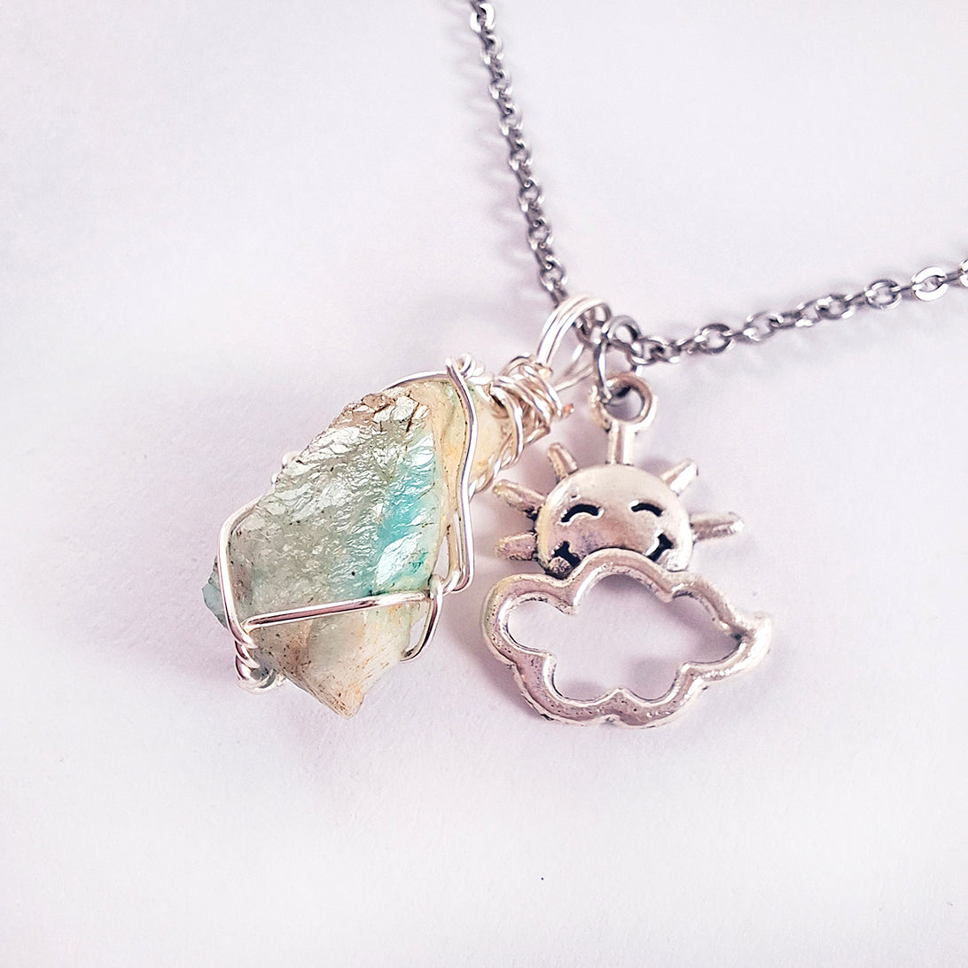 Cadena con Amazonita