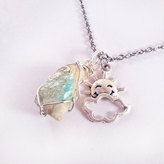 Cadena con Amazonita