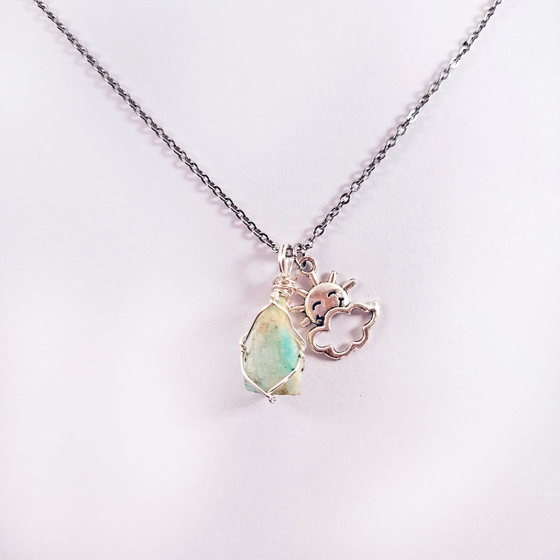 Cadena con Amazonita