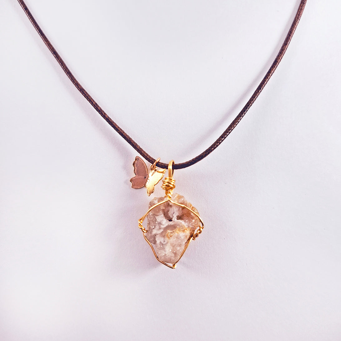 Collar de Drusa de Cuarzo